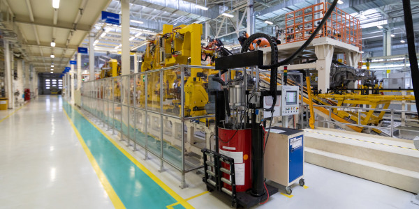Células Robotizadas els Alamús · Célula Robotizada para Industria del Automóvil / Aeronáutica